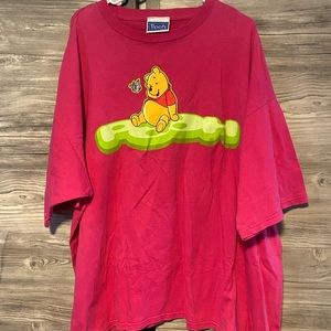 Sz XL Pink Pooh Vintage Disney T shirt